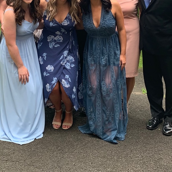 Saved By The Dress Blue Dress-Romper - Picture 1 of 4